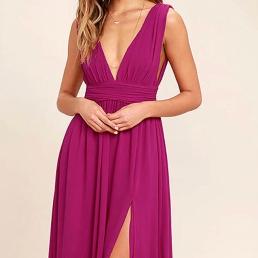 Heavenly Hues Magenta Maxi Dress